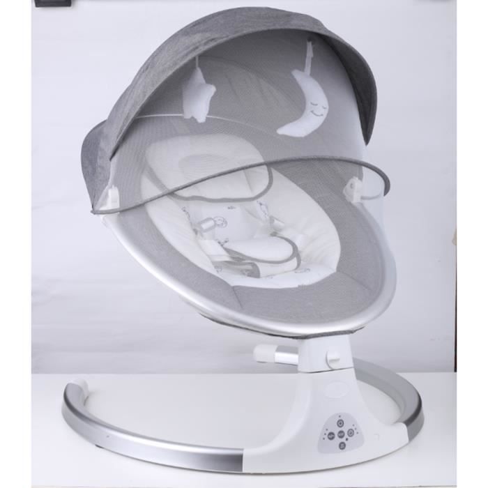 Bluetooth électrique bébé balançoire, Chaise berçante musicale pour bébé,  Transat Bébé, Gris - Cdiscount Puériculture & Eveil bébé