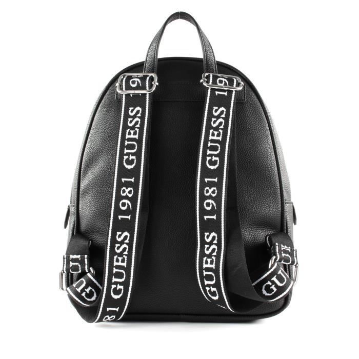 GUESS Sac Backpack Haidee Black 82191 Noir Blanc Cdiscount