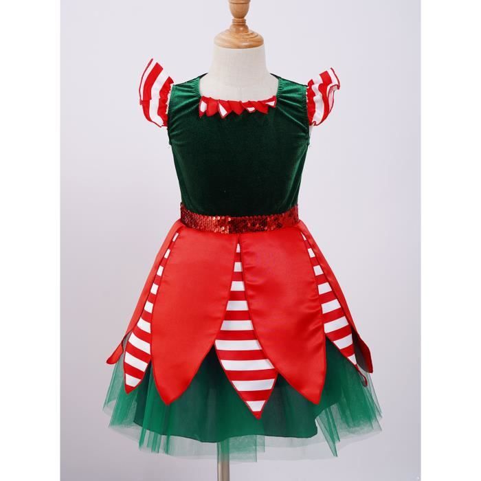 Yavion Robe De Noel Bebe Fille Pere Noel Deguisement Tenue Noel Rob