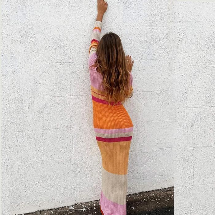 Robe pull color block cheap
