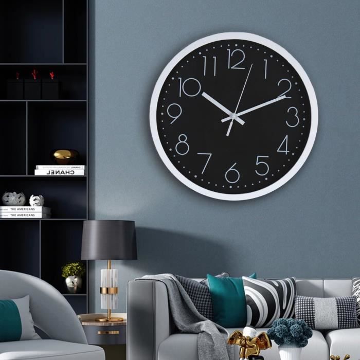 Horloge Murale Carrée En Bois 20cm - Silencieuse, Sans Tic-tac, Sur Pile | Déco Salon, Chambre, Bureau Chic - 3
