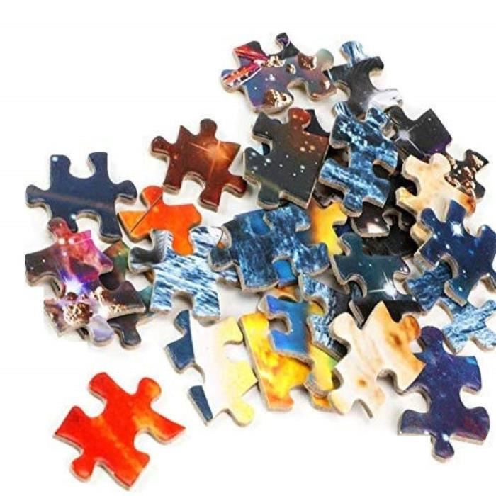 Puzzle Made In France Puzzle 1000 Pièces Adulte - Maison Chaleureuse Au Bord Du Lac Au Coucher Du Soleil, Puzzle Coloré Et Défoulant Pour Famille, Relaxation Et Team Building