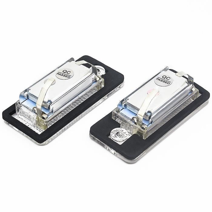 NA 1 Paire Feux LED Plaque D'Immatriculation Pour Audi A3 A4 A6 A8 Q7 - Blanc 6000K