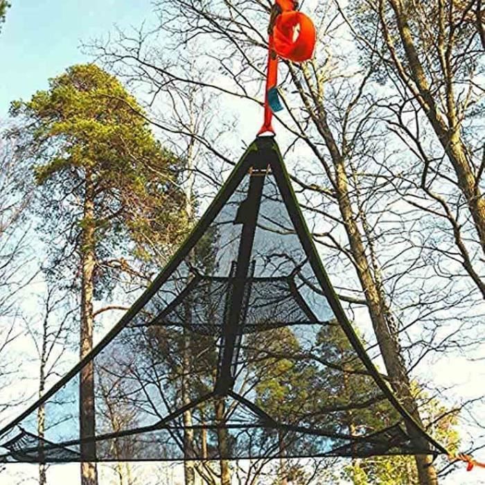 Flintronic Hamac d'extérieur de Camping, 210 x 150cm Simple ou Double Hamac  en Plein air Portable en Toile Charge 300 kg avec Sa38 - Cdiscount Jardin