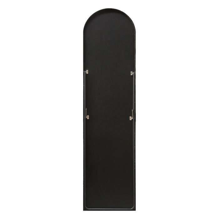 Miroir Psyché Sur Pied Inclinable 160cm Avec Rangement - Métal Noir En.casa