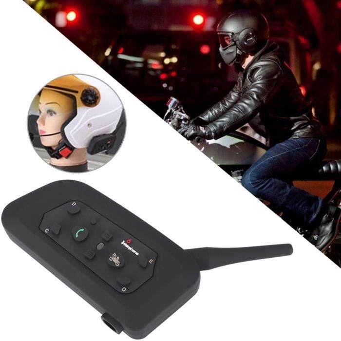 Ej.Life Casque d'interphone Bluetooth V6/V4 casque de moto