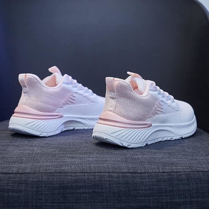 Basket femme AUTREMENT Mode Feminine Lacets Anti drapant Sneakers rose Rose Cdiscount Chaussures