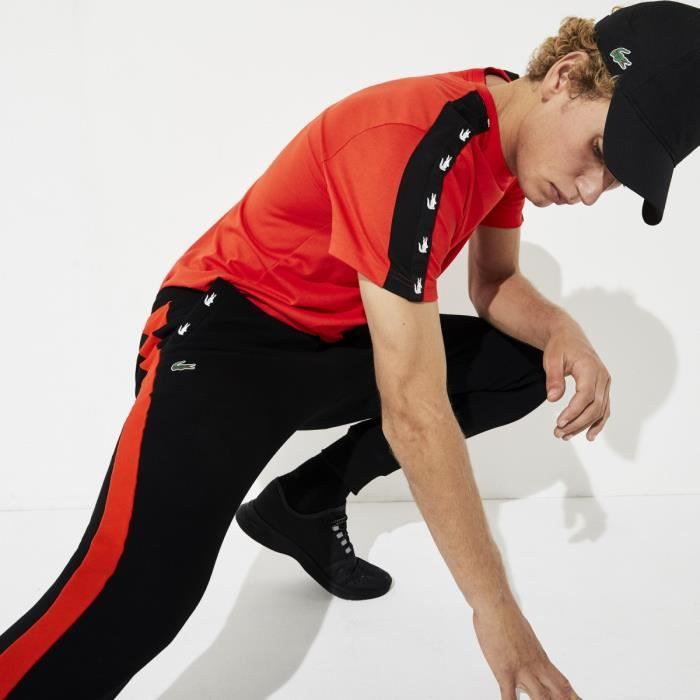 Bas survetement lacoste on sale noir