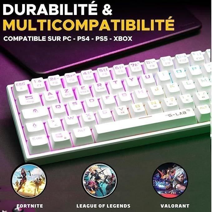 Clavier Sans Fil Avec Pavé Tactile, Clavier Tactile Sans Fil Double