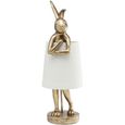 Lampe Animal Lapin doré Kare Design-0