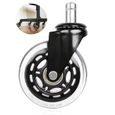 Roulette bureau résistant charge lourde roulettes 22 mm roulement silencieux protégez tapis remplacement fauteuil plancher bureau-0