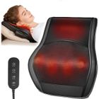 CHANGM Massage Cervicales et Cou, Masseur Dos, Coussin de Massage Shiatsu avec Tête de Massage Rotative Bidirectionnelle pour le Cou, le D
