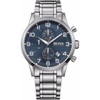 HUGO BOSS HOMME 44MM BRACELET & BOITIER ACIER INOXYDABLE QUARTZ MONTRE 1513183