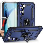 Coque de protection pour Samsung Galaxy S23 - YIOU - Bleu Marine - Antichoc - Anti-rayure - 2 verres trempés