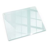 Planche a decouper en verre trempe verre transparent, extrêmement durable, incassable, à la chaleur Tulup 60x52 cm