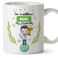 Mug - Tasse Mari -Famille Monde -Idées Cadeaux Drôles -Tasses de Café - Thé 1