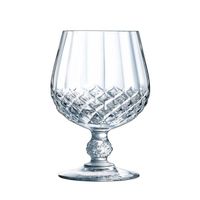 6 verres à Cognac 32cl Longchamp - Cristal d'Arques - Verre ultra transparent au design vintage 138 Transparent