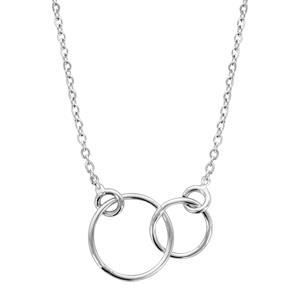 collier argent double cercle collier argent double cercle
