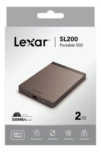 DISQUE DUR SSD EXTERNE SSD EXTERNE 2To L200 Type C USB3.1 LEXAR