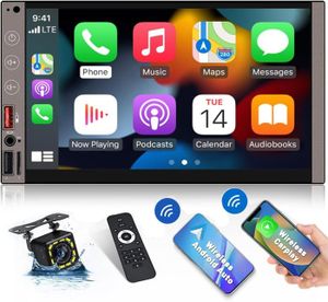 AUTORADIO Noir 7 Pouces HD écran Tactile Wireless Apple Carp