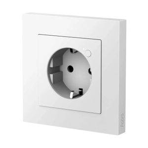 Prise Connectée Aqara H2 EU Avec Matter - 16A - Monitoring énergie - Compatible HomeKit Alexa