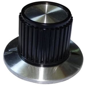 Couleur 4 boutons de potentiomètre pour axe moleté 6mm Ø22x12mm noir