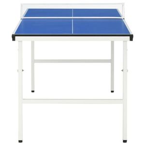 TABLE TENNIS DE TABLE Akozon Table de ping-pong avec filet 152x76x66 cm Bleu - 7891463382283