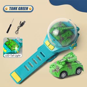 VEHICULE RADIOCOMMANDE Green - Mini voiture télécommandée avec lumière pour enfants, jouet télécommandé, machine électrique, radio,