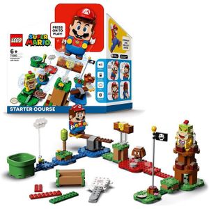 ASSEMBLAGE CONSTRUCTION LEGO 71360 Super Mario Pack de Démarrage Les Aventures de Mario - Jouet interactif - Jeu de Construction incluant la Figurine