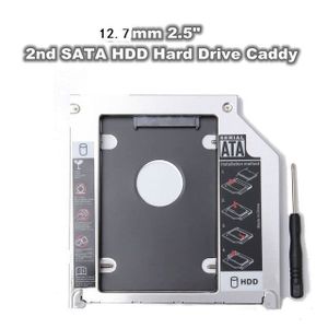LECTEUR INT. DISQUETTE  Aluminium Universel 12.7mm SATA 2.5 HDD SATA SDD D