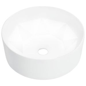 LAVABO - VASQUE Lavabo en céramique blanc Ruralshop® 36x14 cm - CU