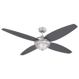 DEL Ventilateur plafond 132 cm Télécommande éclairage Vent-Machine Lampe Luminaire
