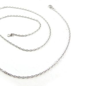 Plaquée argent longueur 67 cm 5,38 grs Neuf Chaine de cou
