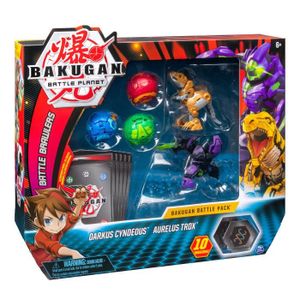 FIGURINE - PERSONNAGE BAKUGAN Battle Pack - Darkus Cyndeous/Aurelus Trox FIGURINE - PERSONNAGE BAKUGAN Battle Pack - Darkus Cyndeous/Aurelus Trox