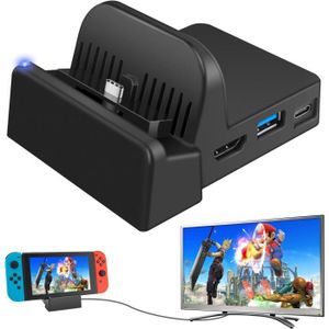 Achetez SW323 Dock de Charge Pour Nintendo Switch Portable TV Station D' accueil Avec Adaptateur HD / Port de Type C / Port USB de Chine