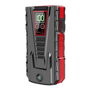 DINKALEN Booster Batterie Voiture 12800mAh 1500A Portable Booster de  Batterie Moto (Jusqu’à 6.0L Essence/5.0L Diesel) avec Écran LCD Pinces de  Sûreté