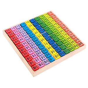 JEU D'APPRENTISSAGE Table de multiplication en bois 10 x 10, un jouet 