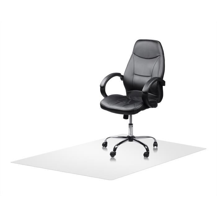 Tapis de chaise de bureau avec protection anti-dérapante sous-sol - 90*120  CM - Noir