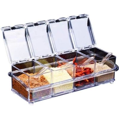 Set Salière Et Poivrière 2 Pièces 120ml En Acier Inoxydable Et Verre - Quixotical