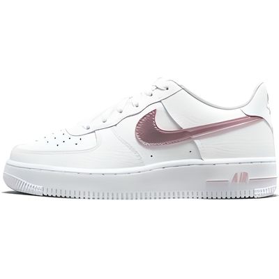 Basket Nike AIR FORCE 1 Junior - Blanc et rose - Tige en cuir - Amorti  léger Blanc et rose - Cdiscount Chaussures