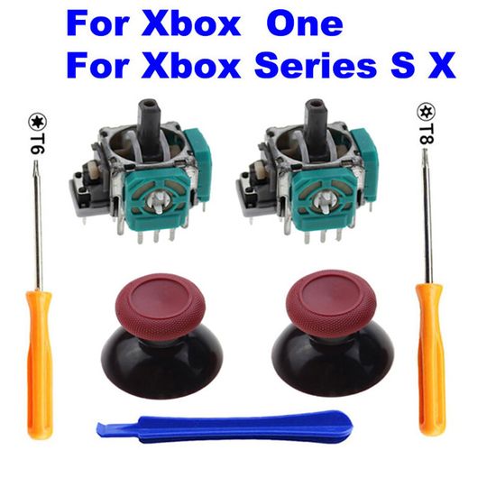 2 x JOYSTICK ANALOGIQUE XBOX ONE STICK VERT TRANSPARENT COMMANDE