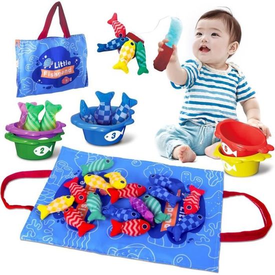 Jouet Bebe 1 an Montessori Peche a la Ligne Jeux pour Enfant 1 2 3 Ans Educatif Jouet Bebe Cdiscount Jeux Jouets