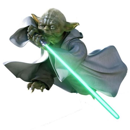 Sticker Enfant Yoda Star Wars Hauteur Hauteur 50cm Achat Vente Stickers Cdiscount