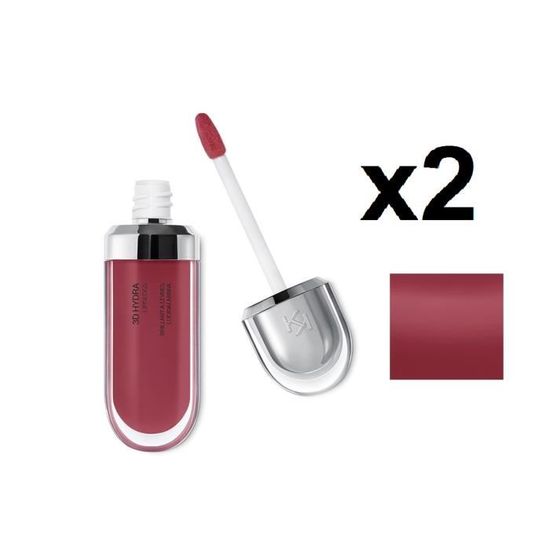 Kiko Lot 2 3d Hydra Lipgloss N21 Brun Rose Sans Boite Brillant à Lèvres émollient Effet 3d Rouge à Lèvres Gloss
