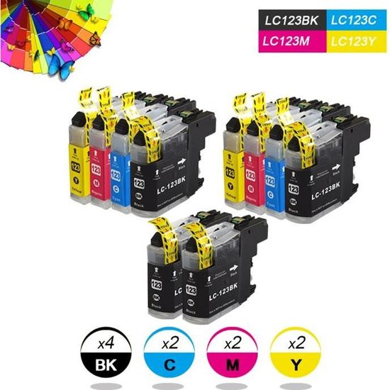10 Pk LC103 XL Ink Combo For Brother LC103 XL MFC-J4510DW MFC-J4610DW - Foto 12