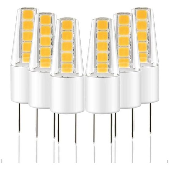 AMPOULE LED Ampoule LED G4 LAKES 6x G4 12V AC DC COB Blanc Chaud 3000K 2W Equivalent agrave Halogegravene 25W Angle de faisceau 516
