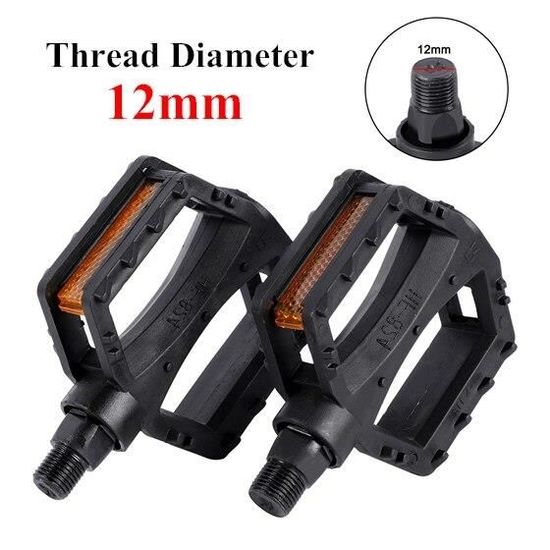Pédales De Vélo Pliables VTT/route - Alliage Aluminium, Antidérapantes Avec Réflecteurs - Filetage 14 Mm - 7