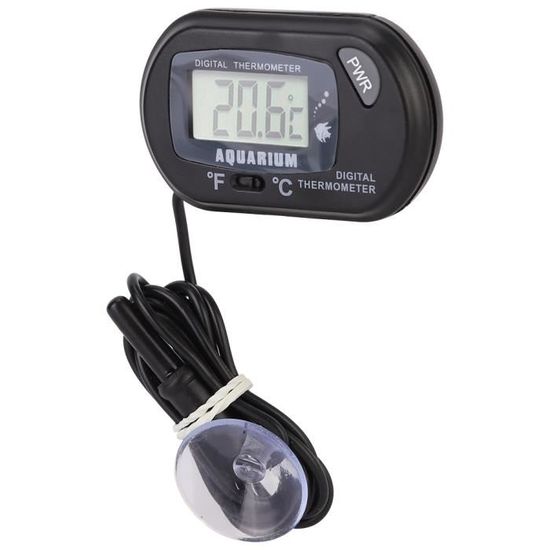 Thermomètre Numérique Pour Aquarium - Écran LCD Haute Luminosité - Précision -50°C à +70°C - Avec Ventouse