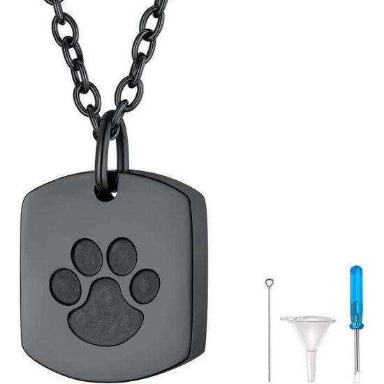 Epinki Collier Urne Funéraire, Forme De Larme Argent Pendentif Urne