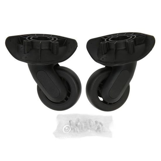 Jeu De 4 Roulettes Universelles Pour Valise - Silencieuses, En Plastique Noir, Remplacement Facile, Neuf